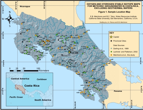 Costa Rica Isotope Map