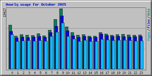 Hourly usage for October 2025